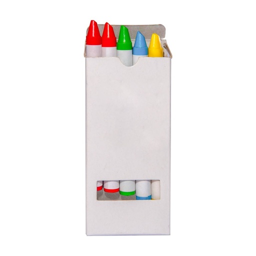 [BT-NIN-0005] Estuche promocional de cartón con 5 ceras de colores – BT-NIN-0005