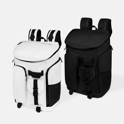 Mochila promocional de poliéster y PU con compartimento para laptop y bolsillo impermeable – BT-MOC-0063
