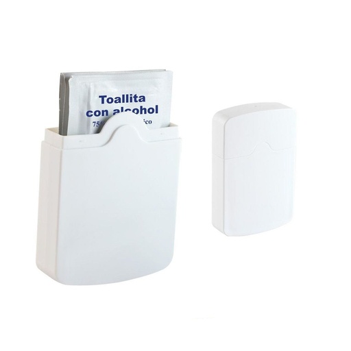 [BT-SAL-0035] Portatoallitas promocional de plástico de 6.9 x 10.3 cm con toallitas desinfectantes – BT-SAL-0035