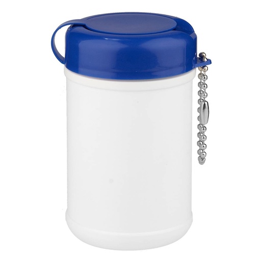 Dispensador de toallas húmedas promocional de plástico con cadena metálica – BT-SAL-0013