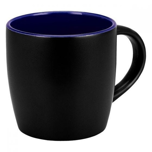 Taza promocional de cerámica 11 oz con interior de color y exterior negro – BT-TAZ-0025