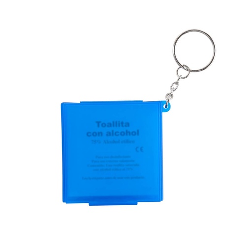 Llavero promocional de plástico con toallitas desinfectantes – BT-SAL-0033