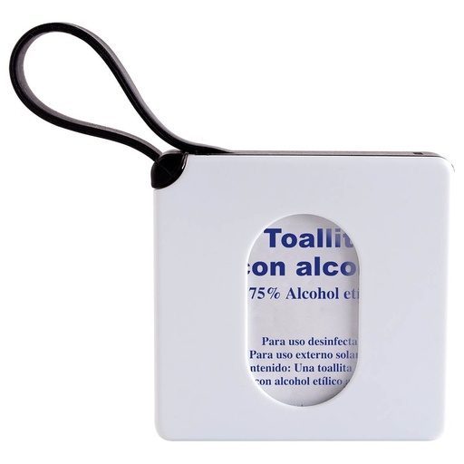 Portatoallitas promocional de plástico y silicón con toallitas desinfectantes – BT-SAL-0034