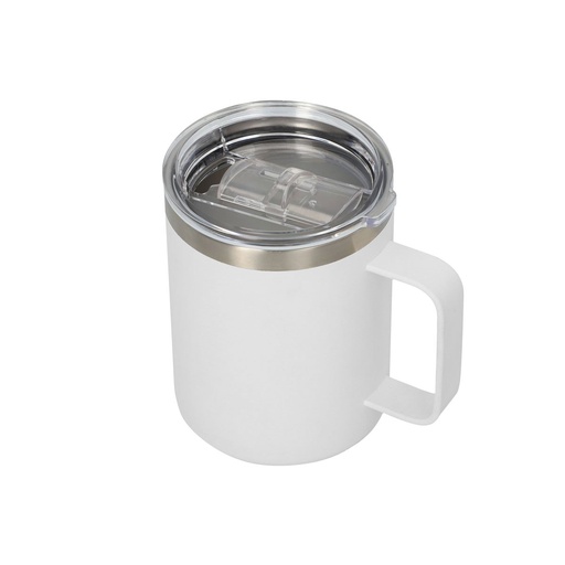 Taza promocional de acero inoxidable 400 ml con doble pared y terminado rugoso – BT-TAZ-0030