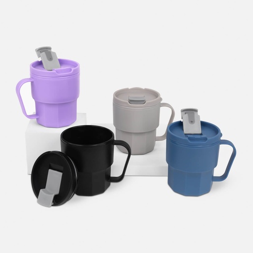 Taza promocional de plástico 350 ml con tapa de seguridad a presión – BT-TAZ-0056