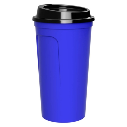 Termo promocional de plástico 450 ml con doble pared y tapa con ranura – BT-TEP-0009