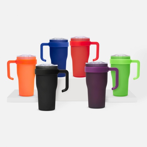 Termo promocional de plástico 600 ml con cierre push y válvula de seguridad – BT-TEP-0040