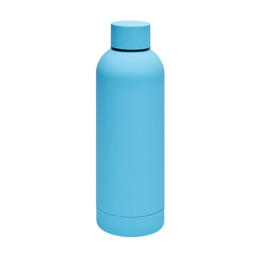 Termo promocional de acero inoxidable 520 ml con acabado tipo hule y tapa de rosca – BT-TEM-0037