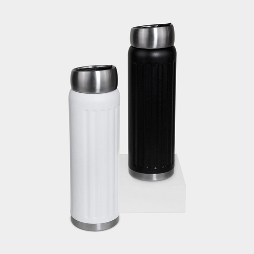 Termo promocional de acero inoxidable 750 ml con tapa de rosca y acabado rugoso – BT-TEM-0060