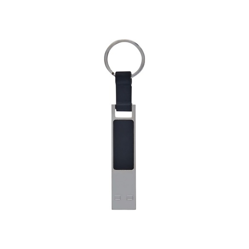 [BT-USB-0014] Memoria USB promocional de metal y hule 16 GB con logo iluminado – BT-USB-0014